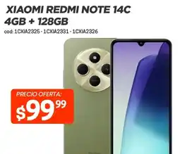 Novicompu Xiaomi redmi note 14c 4gb + 128gb oferta