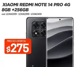 Novicompu Xiaomi redmi note 14 pro 4g 8gb +256gb oferta
