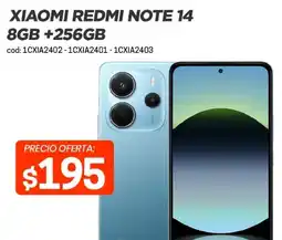 Novicompu Xiaomi redmi note 14 8gb +256gb oferta