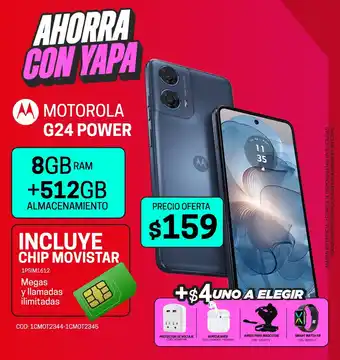 Novicompu Motorola g24 power 8gb ram +512gb oferta
