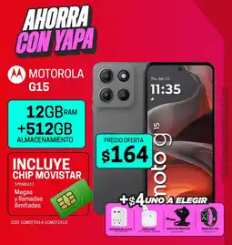 Novicompu Motorola g15 12GB ram + 512gb oferta