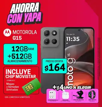 Novicompu Motorola g15 12GB ram + 512gb oferta