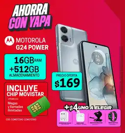 Novicompu Motorola g24 power 16gbram +512gb oferta