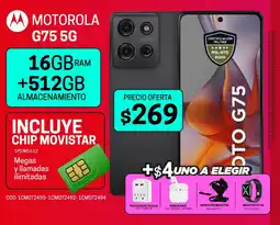 Novicompu Motorola g75 5g  16gb ram + 512gb oferta