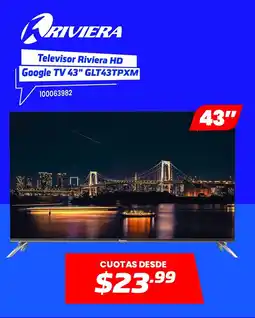 Comandato Televisor Riviera HD Google TV 43" GLT43TPXM oferta