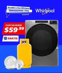 Comandato Secadora a Gas Whirlpool 7MWGD6605MC oferta