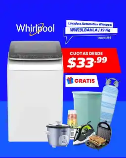 Comandato Lavadora Automática Whirlpool WW19LBAHLA oferta