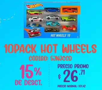 Coral Hipermercados Hot wheels oferta