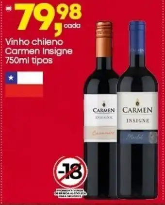 Farmacias Cruz Azul Vinho chileno carmen insigne oferta