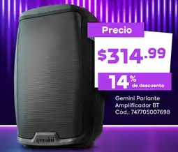 Megamaxi Gemini parlante amplificador bt oferta