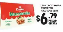 Delportal Supermercados Kiosko queso mozzarella oferta