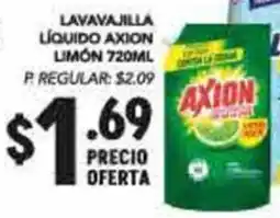 Delportal Supermercados Lavavajilla líquido axion limon oferta