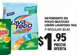 Delportal Supermercados Lavatodo detergente en polvo multiuso limon oferta