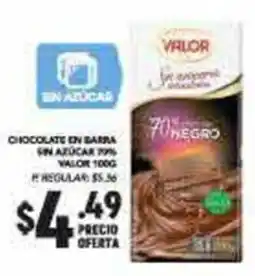 Delportal Supermercados Chocolate en barra valor oferta