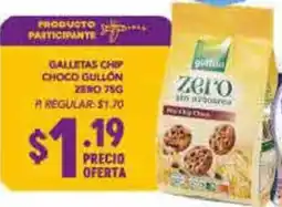Delportal Supermercados Zero galletas chip choco gullon oferta