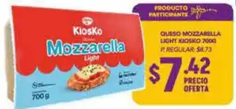 Delportal Supermercados Kiosko mozzarella light oferta