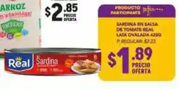 Delportal Supermercados Sardina en salsa de tomate real lata ovalada oferta