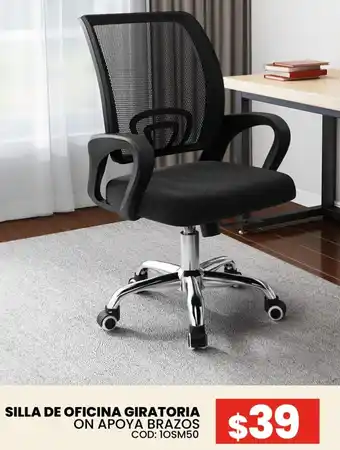 Novicompu Silla de oficina giratoria on apoya brazos oferta