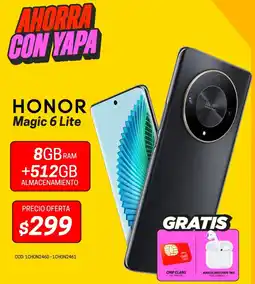 Novicompu Honor magic 6 lite oferta