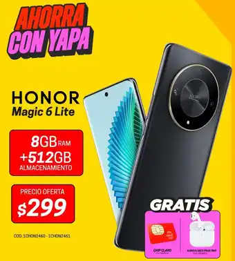 Novicompu Honor magic 6 lite oferta