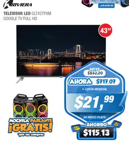 Jaher Rriviera televisor led 43" oferta