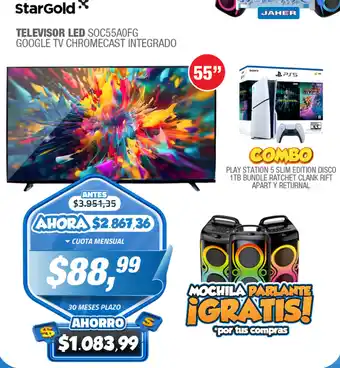 Jaher Stargold televisor led 55" oferta