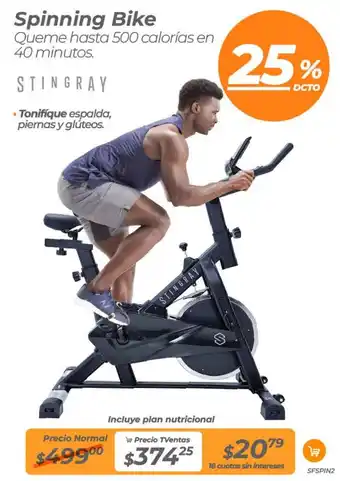 TVentas Spinning bike oferta