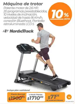 TVentas Nordictrack máquina de trotar oferta