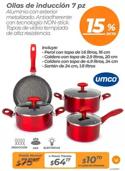 TVentas Ollas de inducción oferta