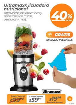 TVentas Ultramaxx licuadora nutricional oferta