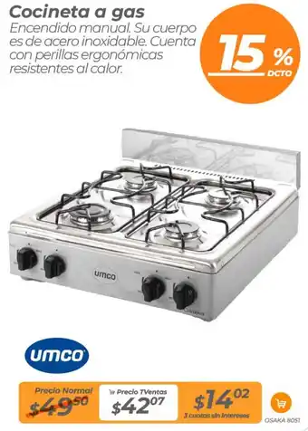 TVentas Cocineta a gas oferta