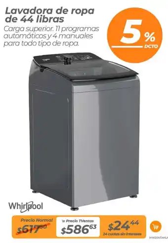 TVentas Lavadora de ropa de 44 libras oferta