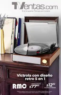 TVentas Victrola con diseño retro 5 en 1 oferta
