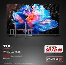Almacenes Japón Tcl tv led 4k 65' oferta