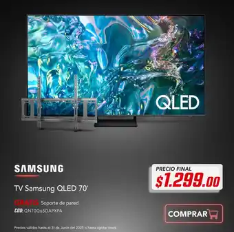 Almacenes Japón Samsung tv qled 70' oferta