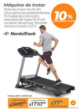 TVentas Nordictrack máquina de trotar oferta