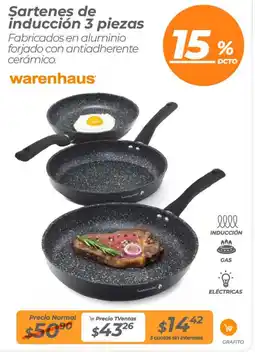 TVentas Warenhaus sartenes de inducción oferta