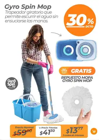 TVentas Gyro spin mop oferta