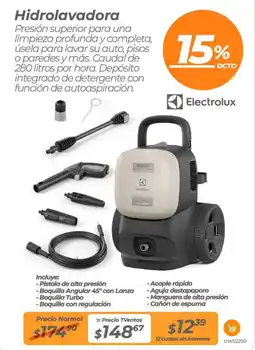 TVentas Electrolux hidrolavadora oferta