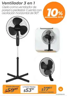 TVentas Ventilador 3 en 1 oferta