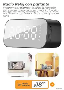 TVentas Radio Reloj con parlante oferta