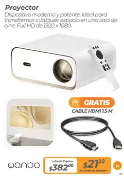 TVentas Wanbo proyector oferta
