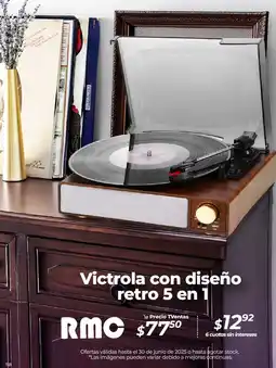 TVentas Victrola con diseño retro 5 en 1 oferta
