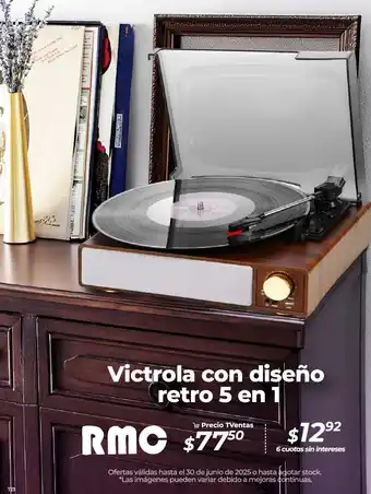 TVentas Victrola con diseño retro 5 en 1 oferta