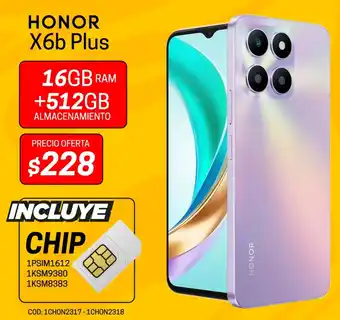 Novicompu Honor X6B plus oferta