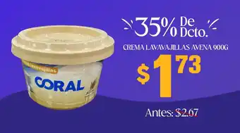 Coral Hipermercados Avena crema lavavajillas oferta