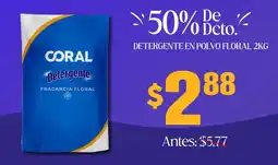 Coral Hipermercados Coral detergente en polvo floral oferta