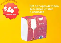 Tia Set de copas de vidrio oferta
