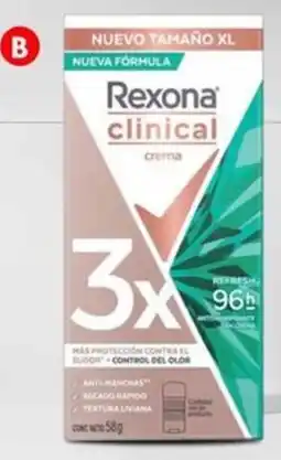 Mi Comisariato Rexona desodorante clinical women, fresh, crema oferta