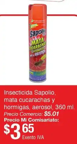 Mi Comisariato Aerosol insecticida sapolio, mata cucarachas y hormigas oferta